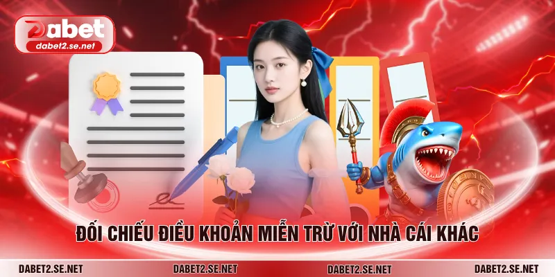 Đối chiếu điều khoản miễn trừ với nhà cái khác